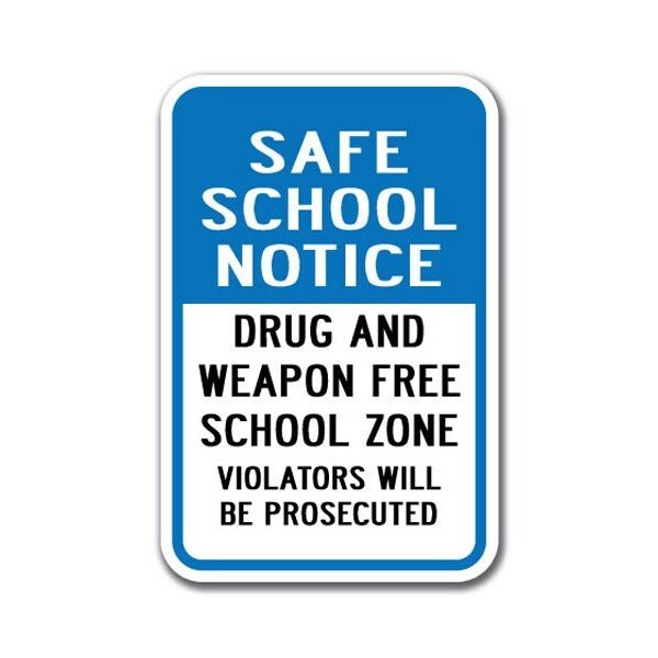 Signmission Safety Sign, 12 in Height, Aluminum, School Safety - Safe Sc A-1218 School Safety - Safe Sc - main